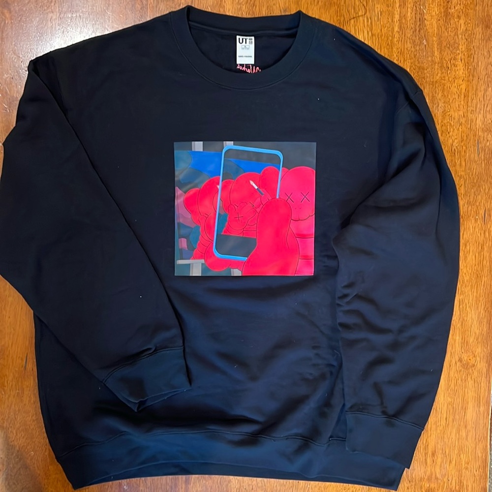 KAWS x Uniqlo x Andy Warhol Sweatshirt | NWT | XL | Embroidered Back
